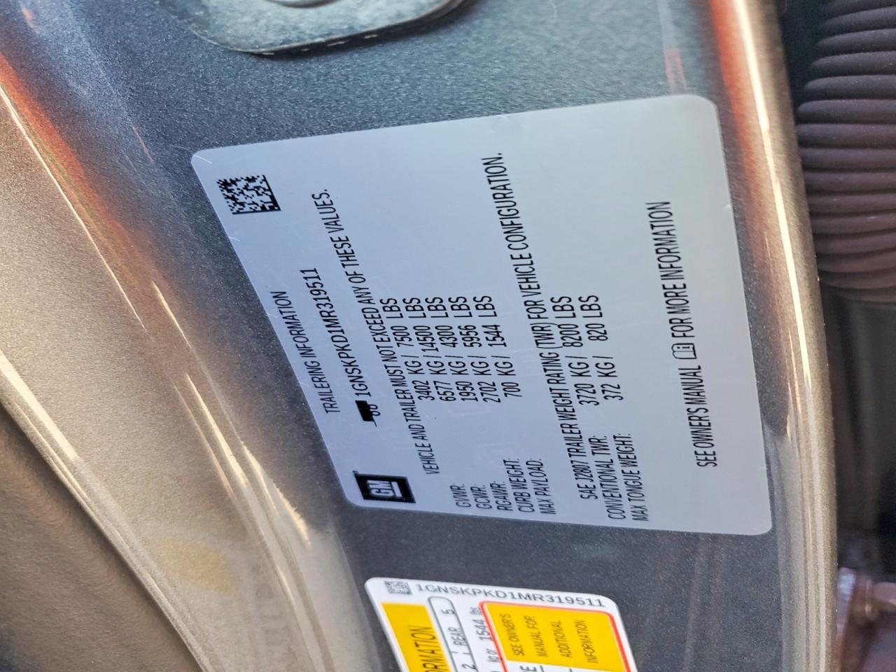 2021 Chevrolet Tahoe K1500 Z71 - zdjęcie 13