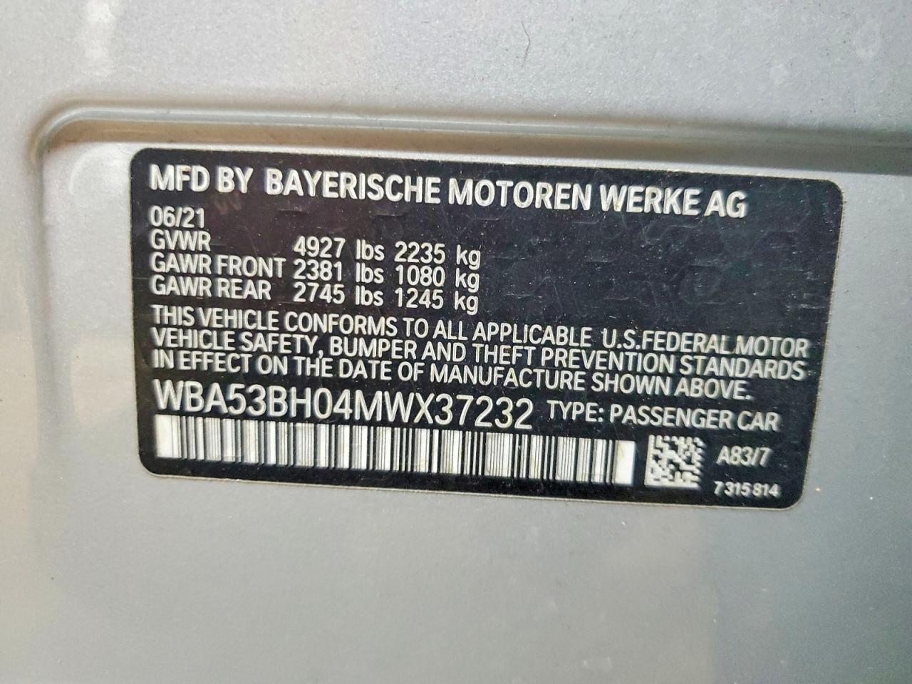 2021 BMW 530 I - zdjęcie 12