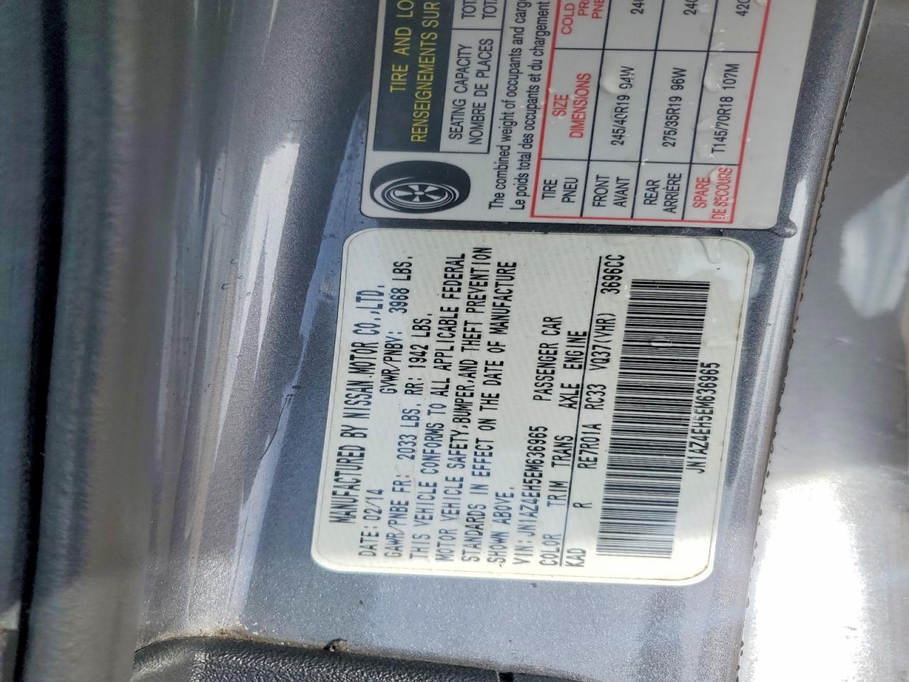 2014 Niss 370Z Base - zdjęcie 12