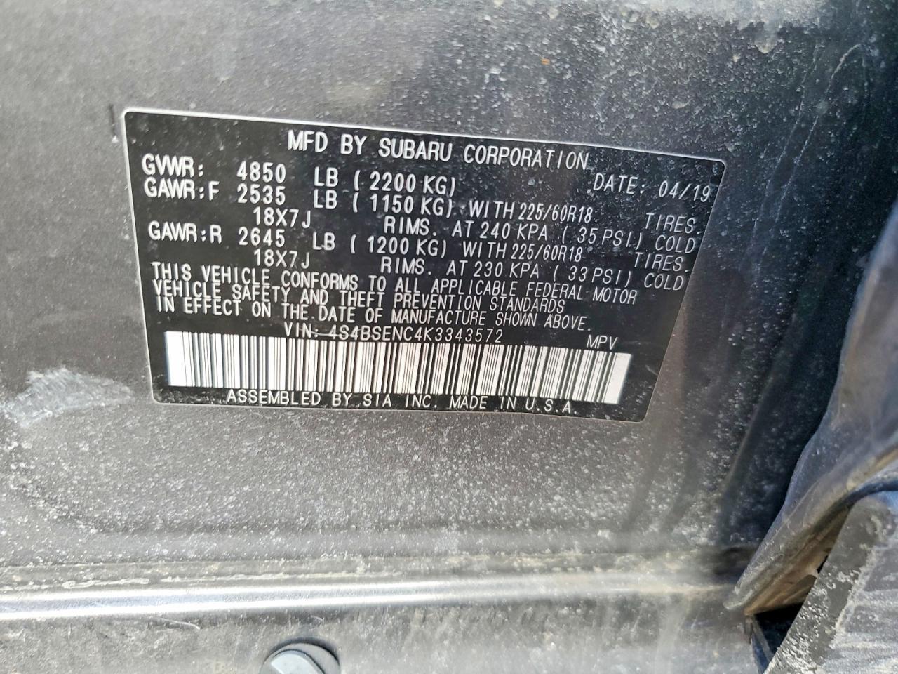 2019 Suba Outback 3. - zdjęcie 23