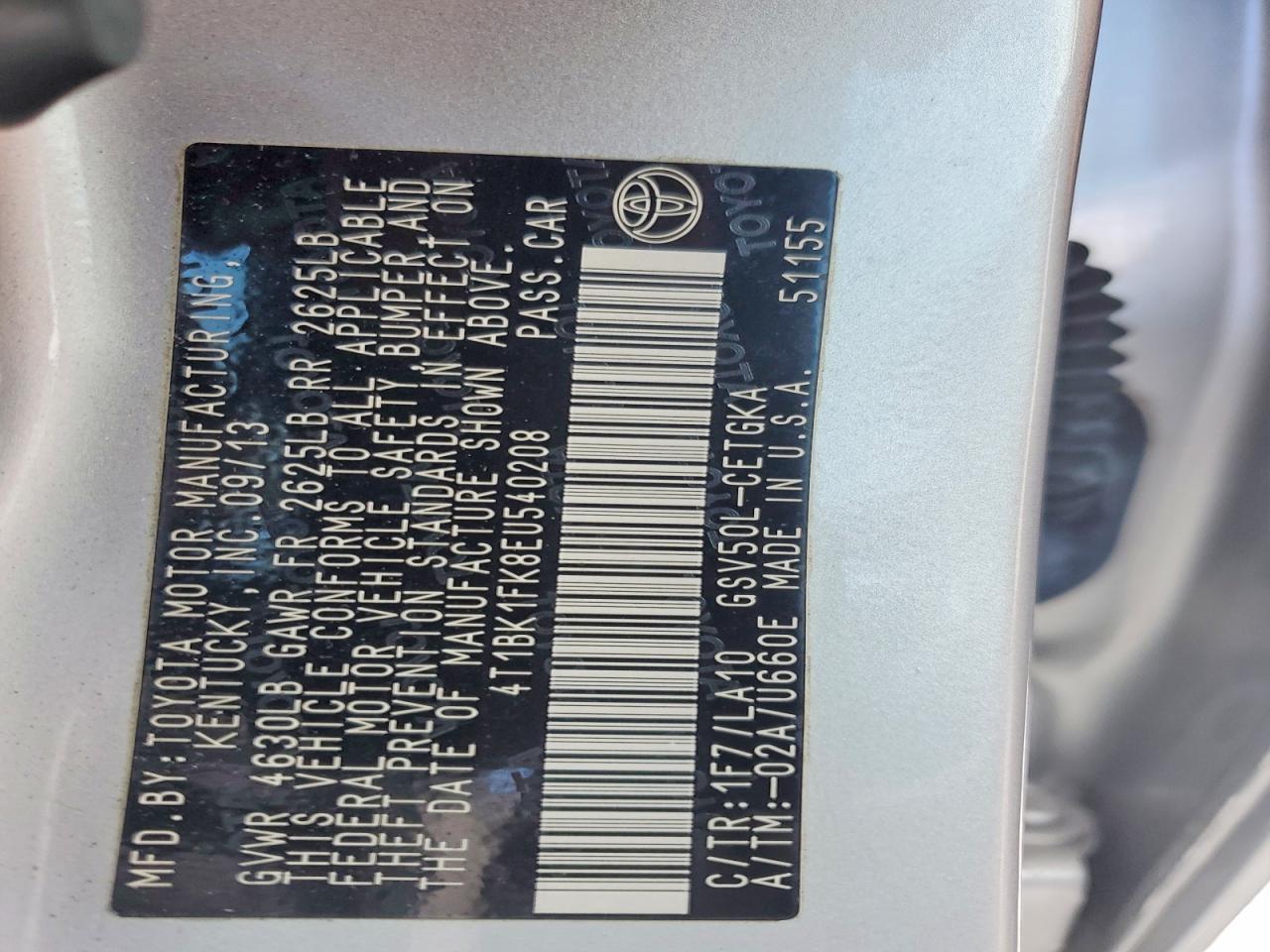 2014 Asun Camry Se - zdjęcie 12