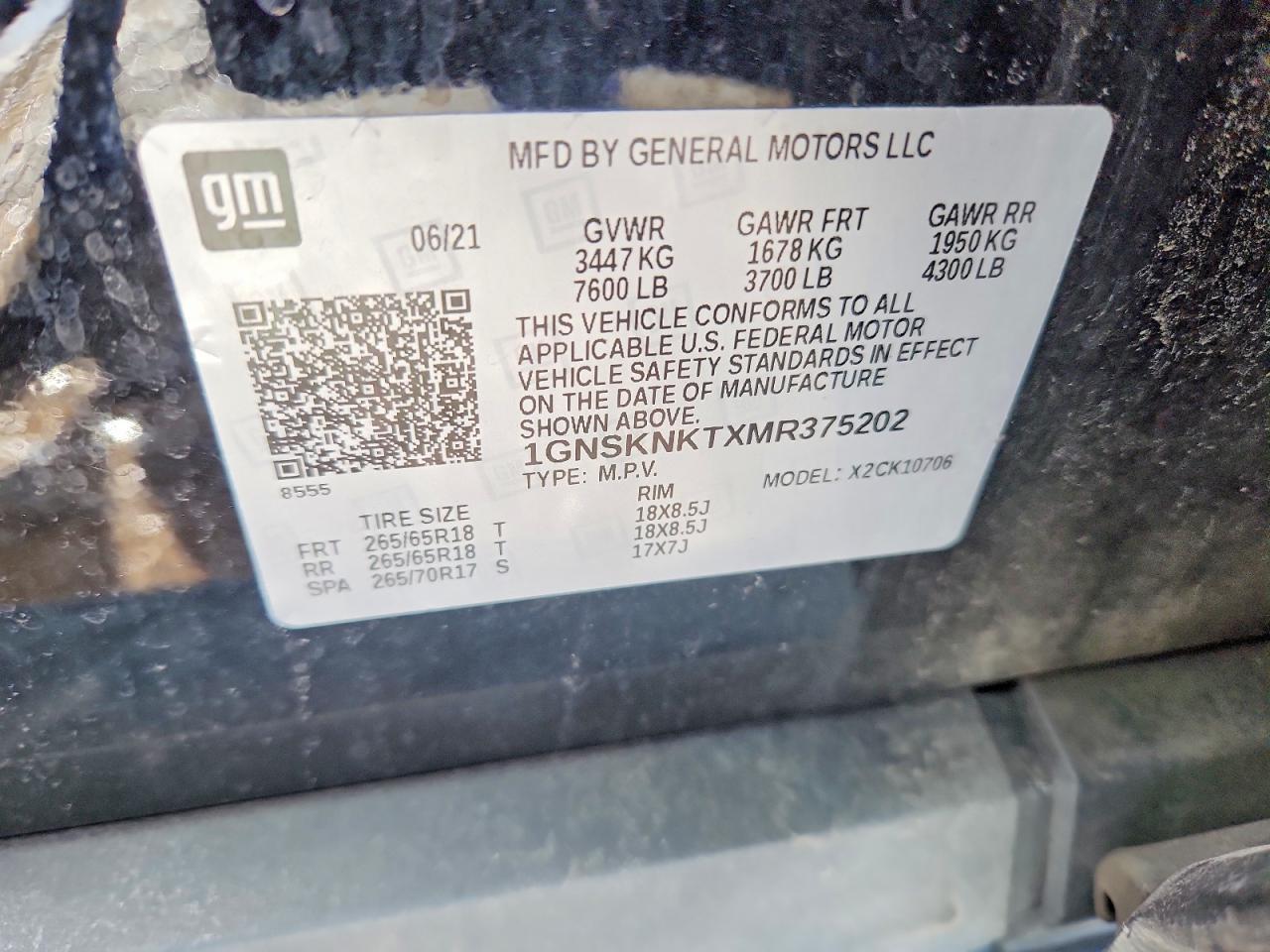 2021 Chevrolet Tahoe K1500 Lt - zdjęcie 13