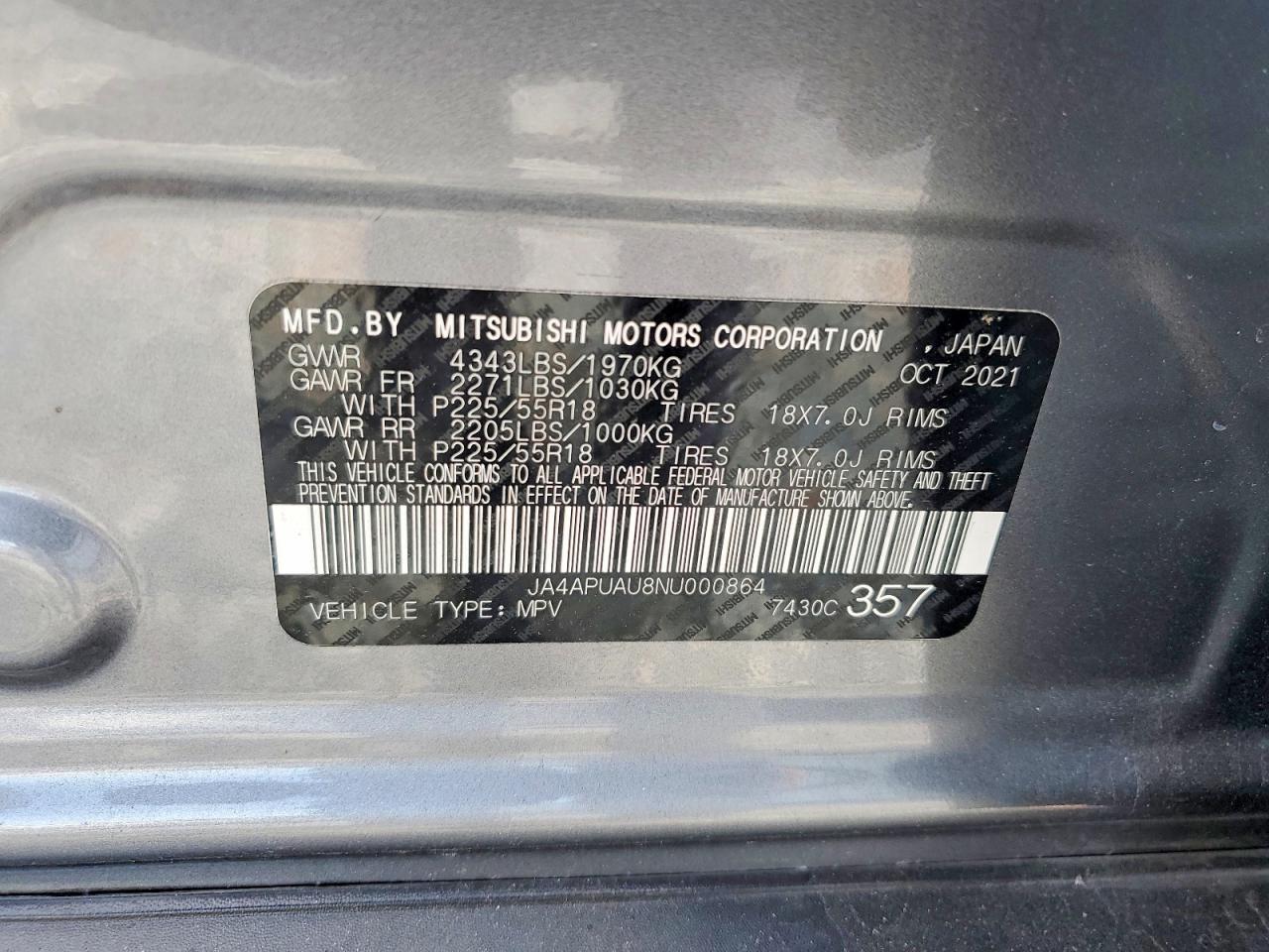 2022 Mitsubishi Outlander Sport Es - zdjęcie 13