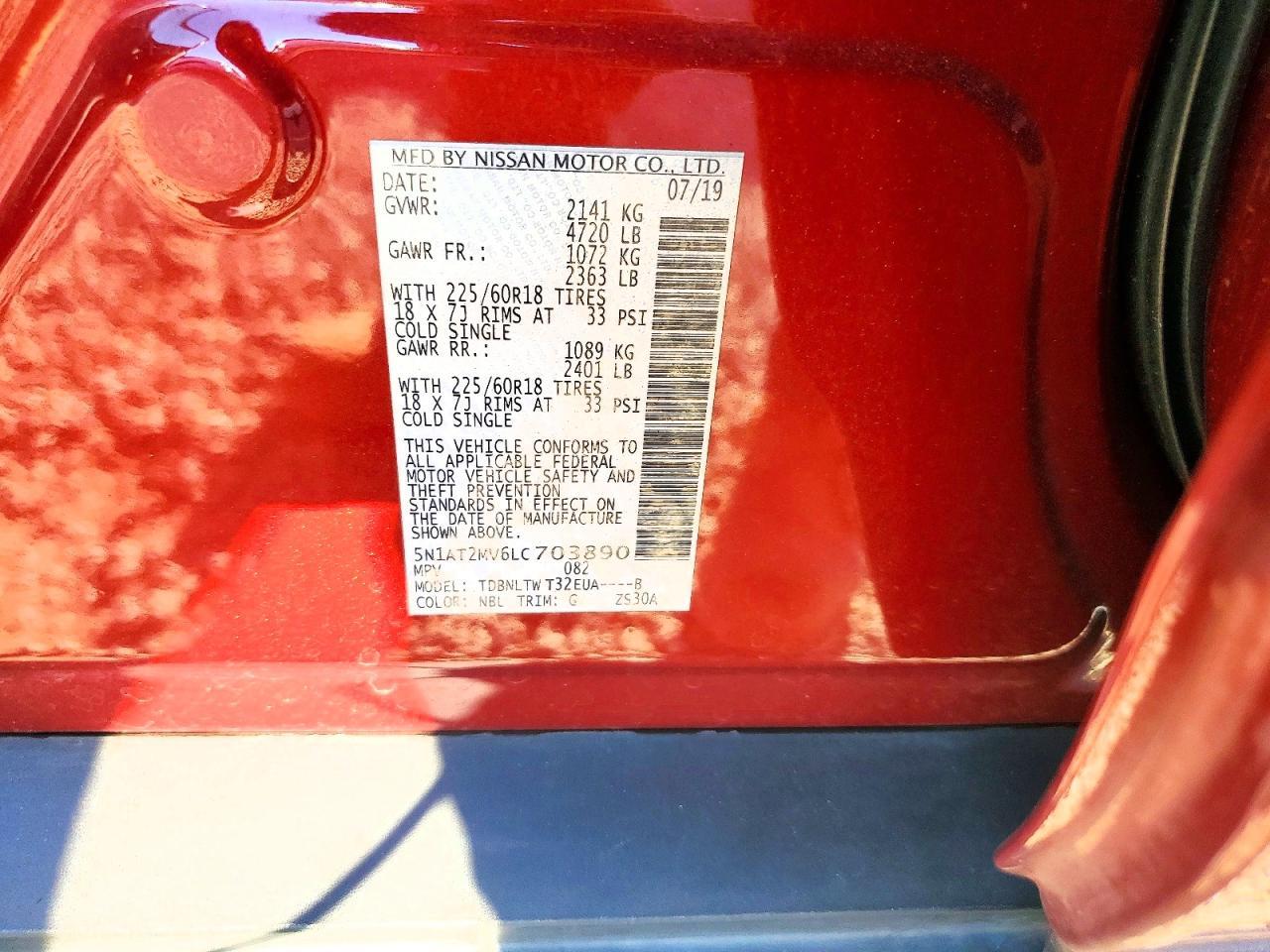 2020 Nissan Rogue Sv - zdjęcie 13