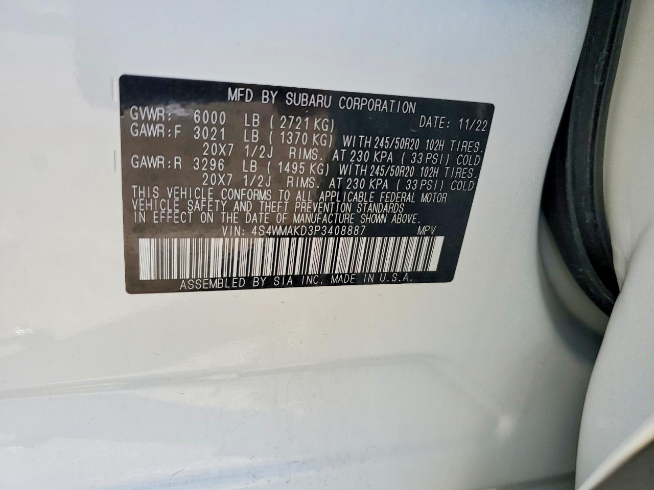 2023 Subaru Ascent Limited - zdjęcie 13