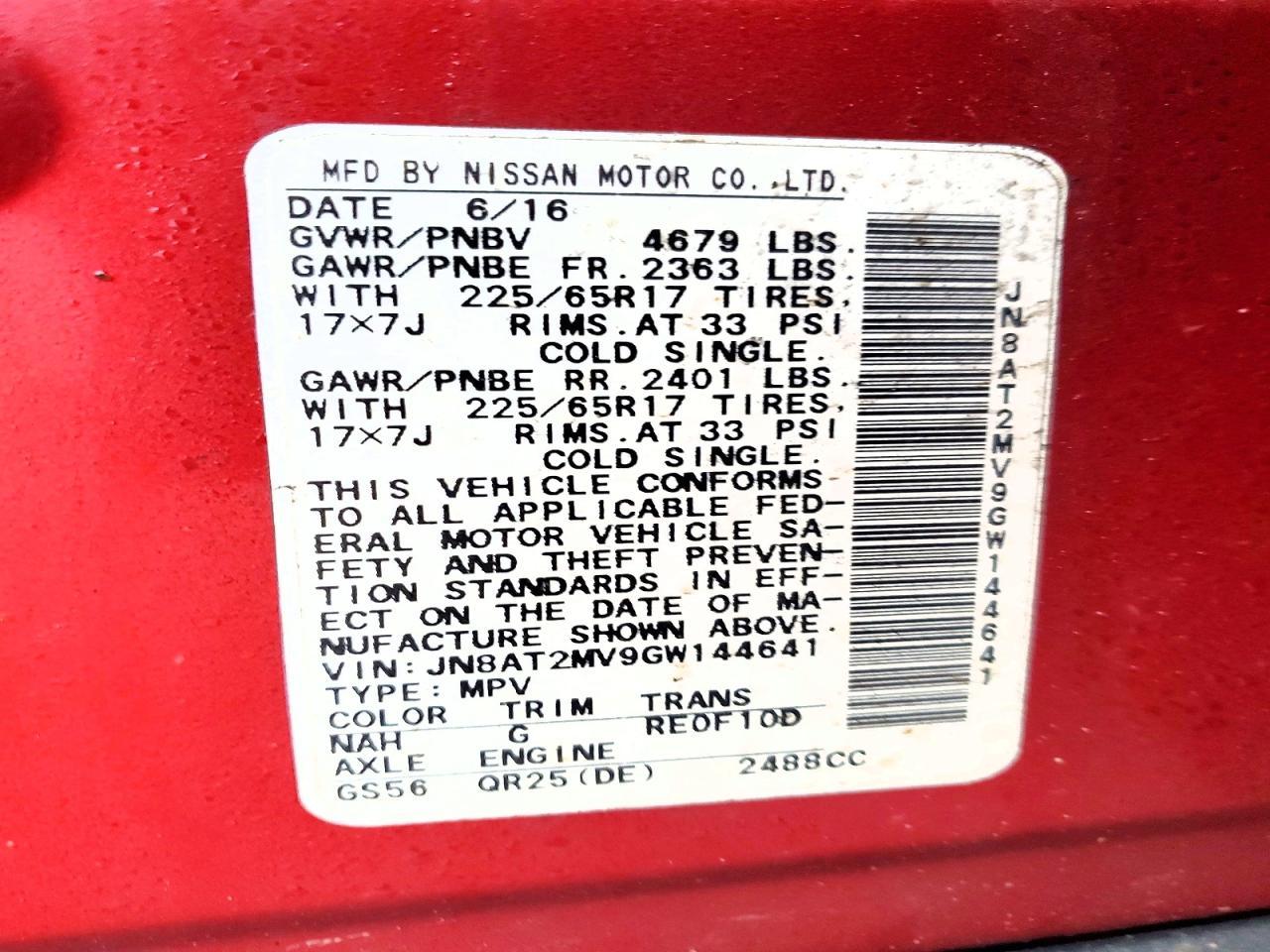 2016 Nissan Rogue S - zdjęcie 13