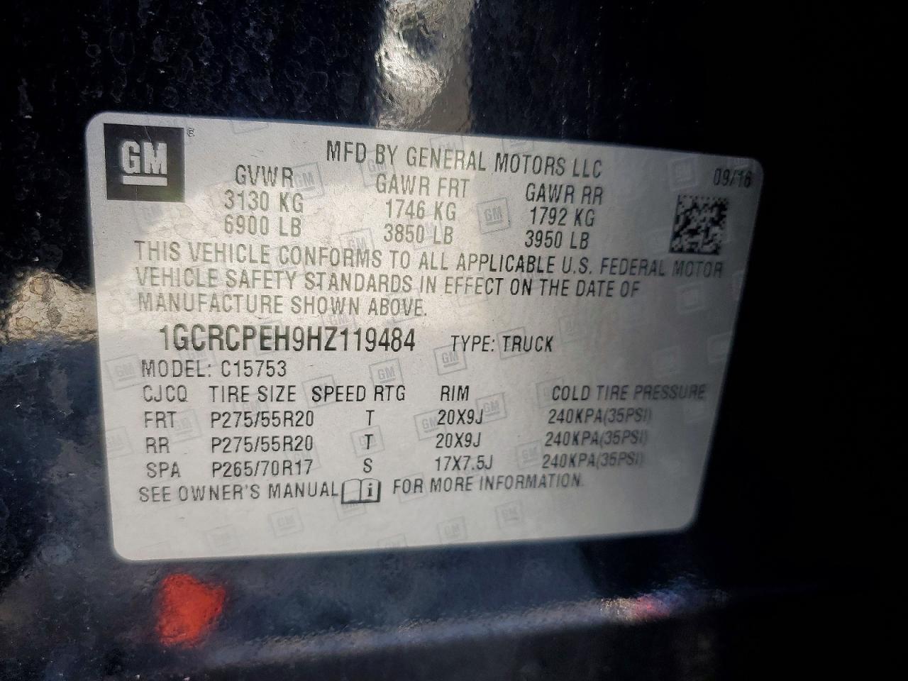 2017 Chevrolet Silverado C1500 Custom - zdjęcie 12