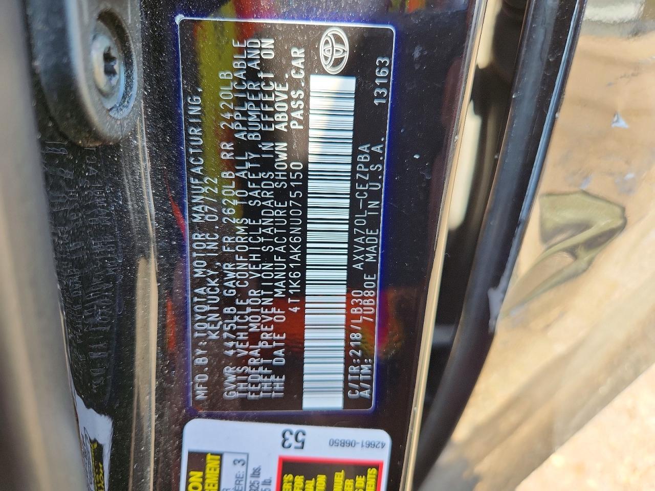 2022 Toyota Camry Xse - zdjęcie 12