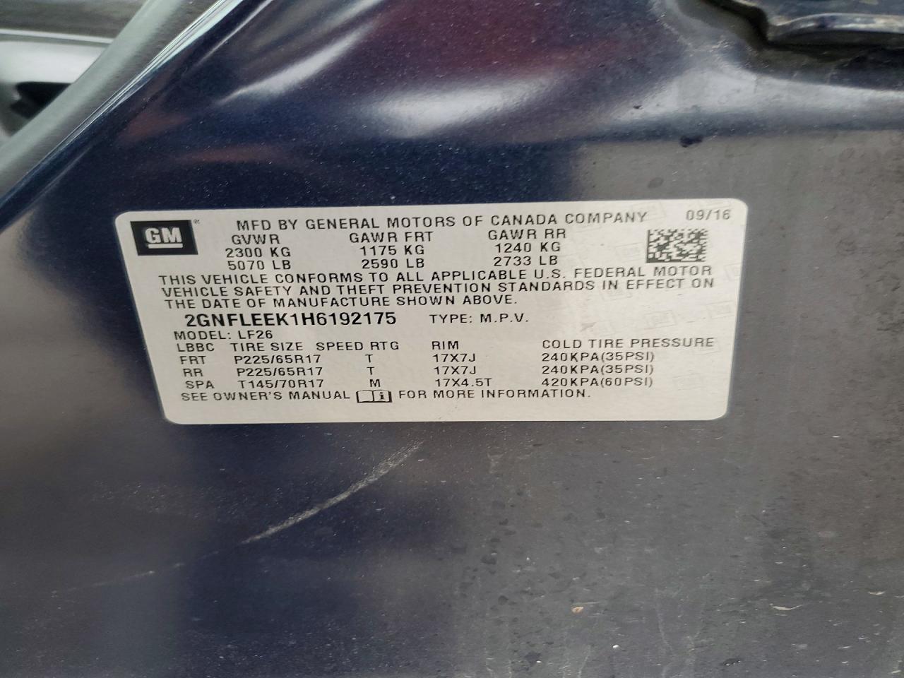 2017 Chevrolet Equinox Ls - zdjęcie 13