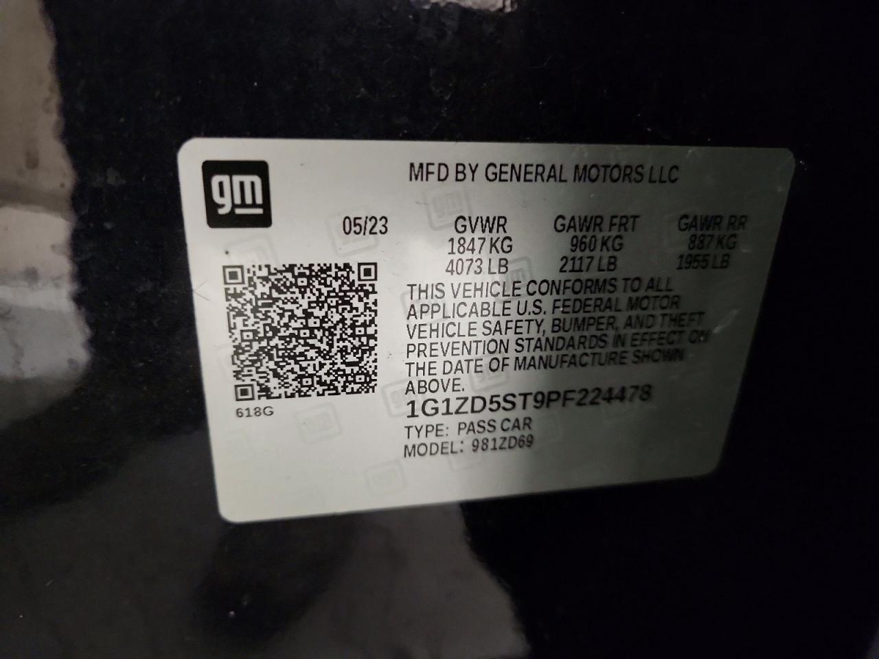 2023 Chevrolet Malibu Lt - zdjęcie 12