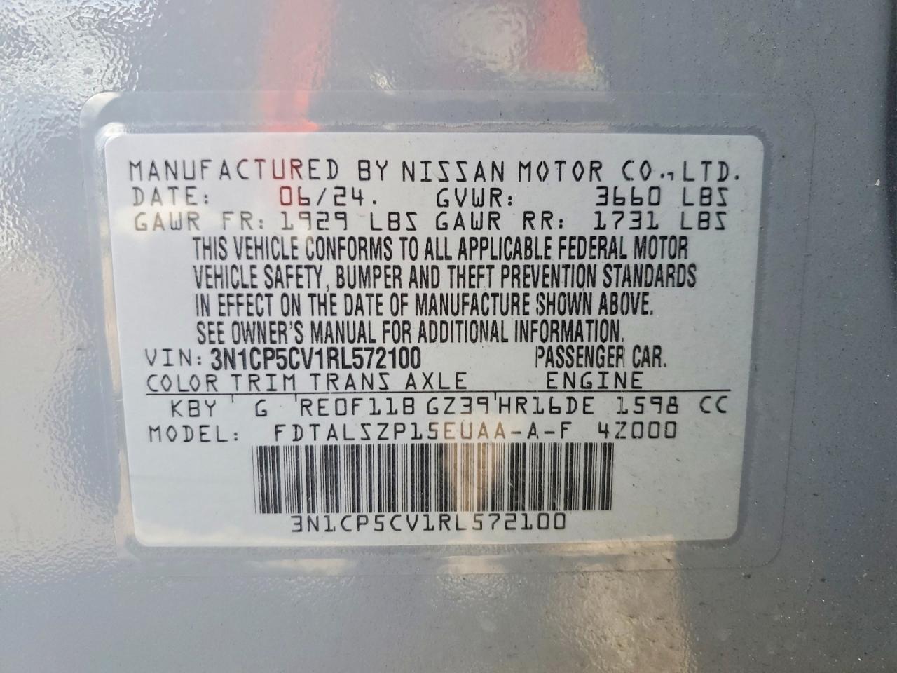 2024 Nissan Kicks Sv - zdjęcie 13