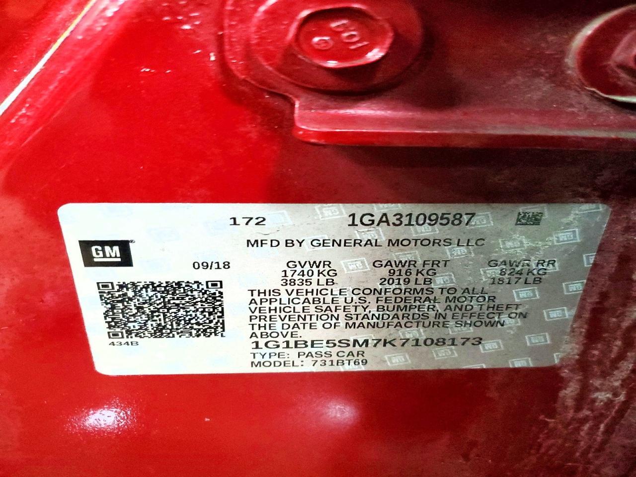 2019 Chevrolet Cruze Lt - zdjęcie 12