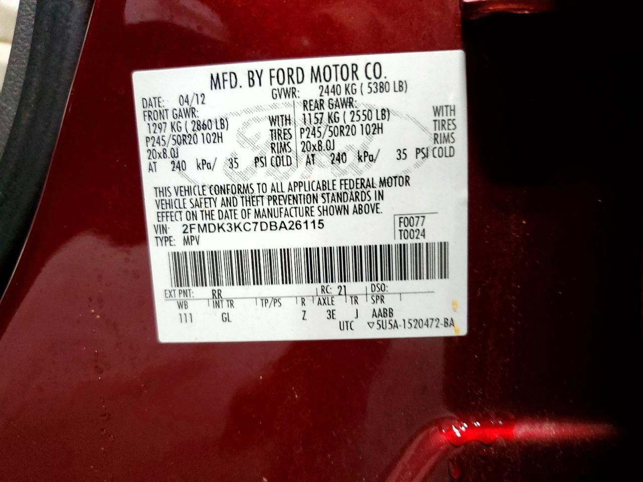 2013 Ford Edge Limited - zdjęcie 13