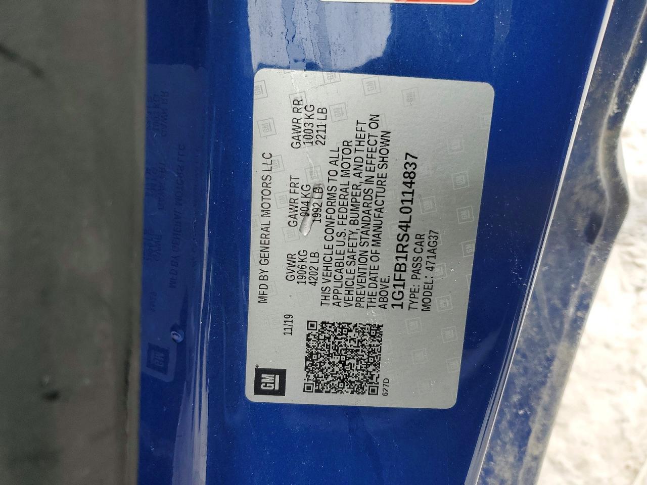 2020 Chevrolet Camaro Ls - zdjęcie 12