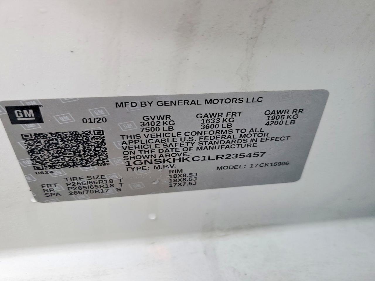 2020 Chevrolet Suburban K1500 Lt - zdjęcie 13