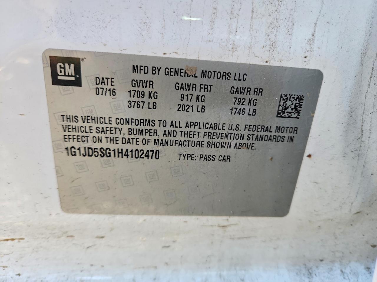 2017 Chevrolet Sonic Lt - zdjęcie 12