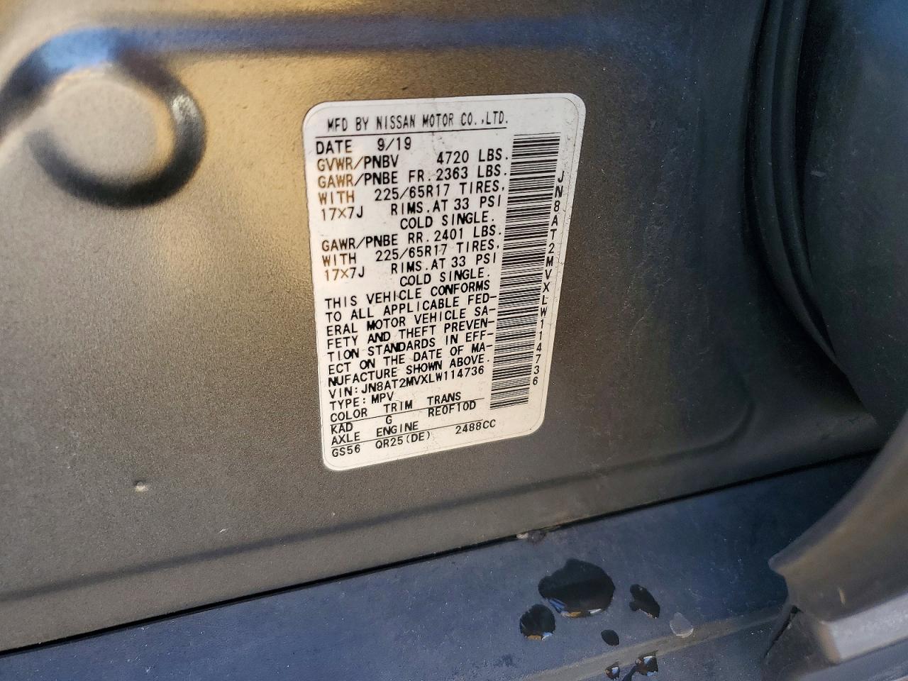 2020 Nissan Rogue Sv - zdjęcie 14