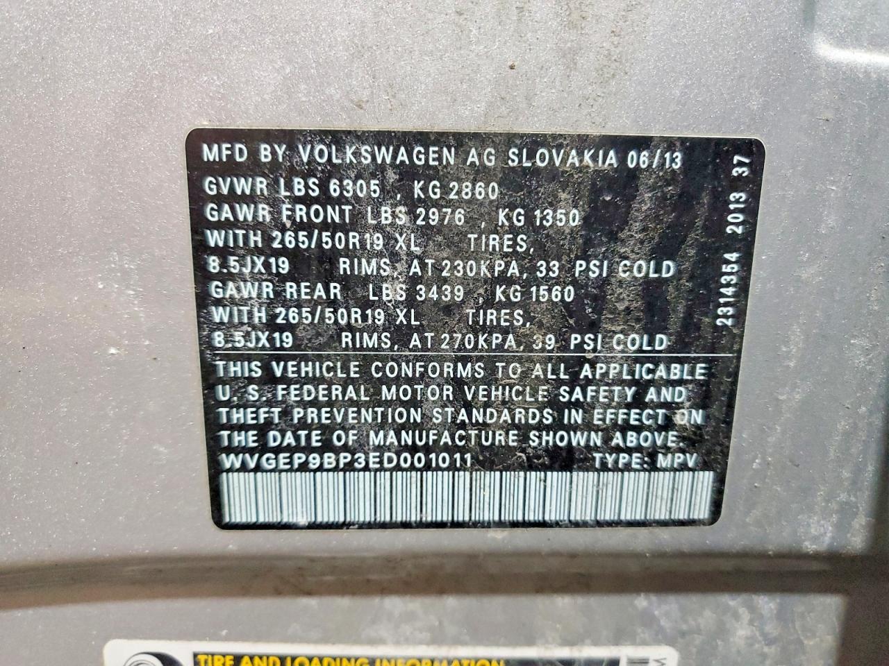 2014 Volkswagen Touareg V6 Tdi - zdjęcie 14