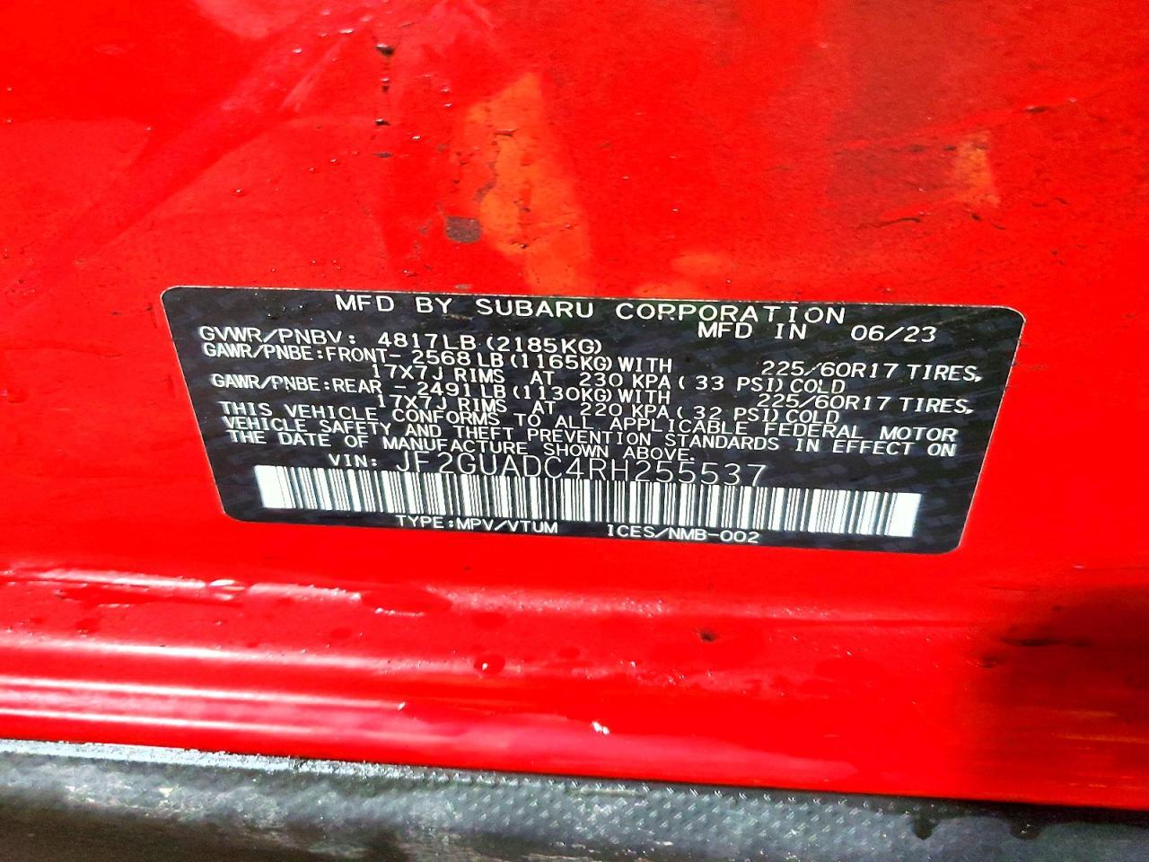 2024 Subaru Crosstrek Premium - zdjęcie 13