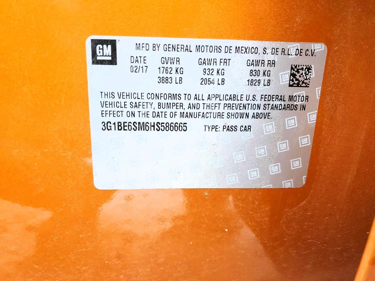 2017 Chevrolet Cruze Lt - zdjęcie 12