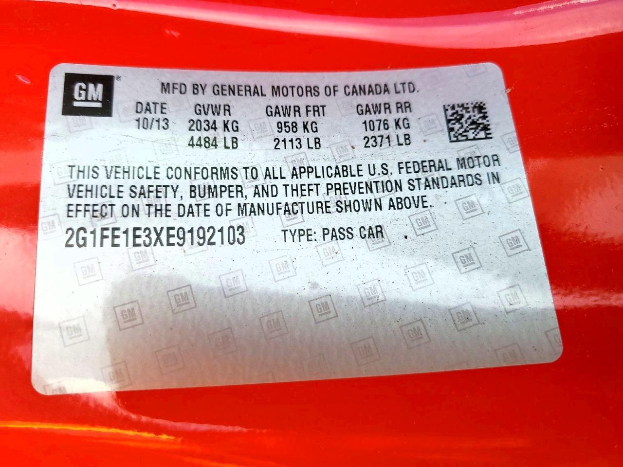 2014 Chevrolet Camaro Ls - zdjęcie 12