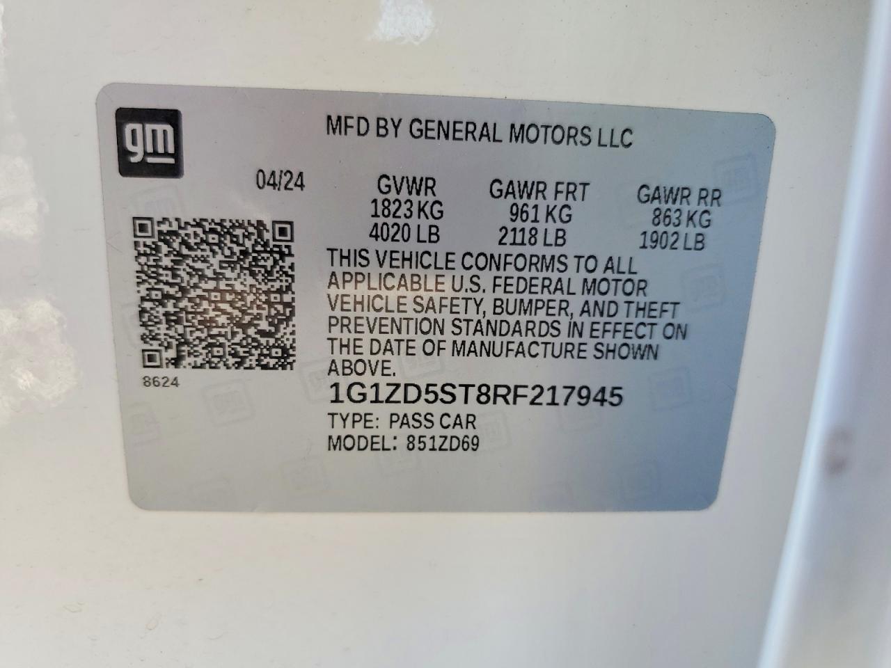 2024 Chevrolet Malibu Lt - zdjęcie 12