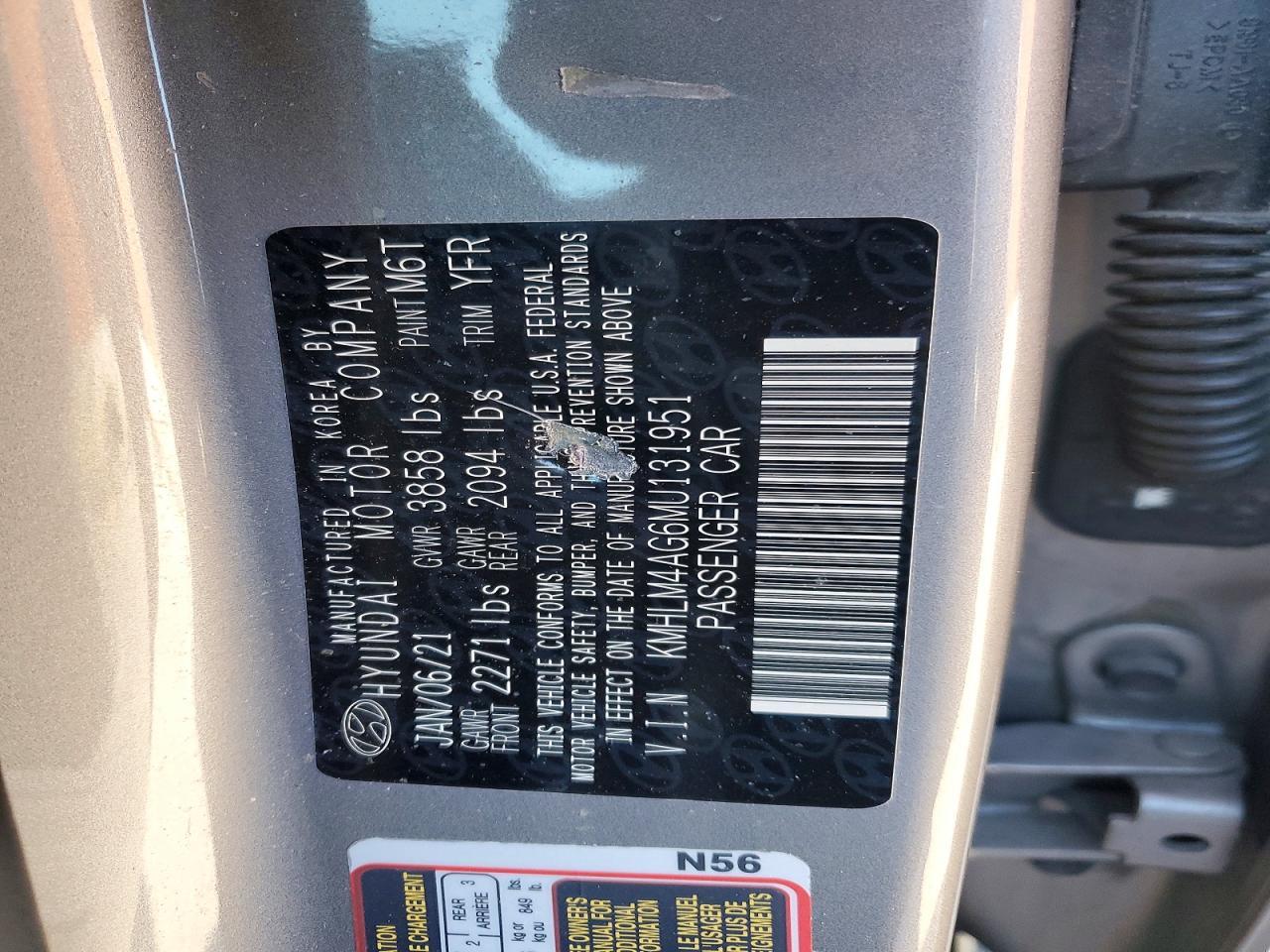 2021 Hyundai Elantra Sel - zdjęcie 13