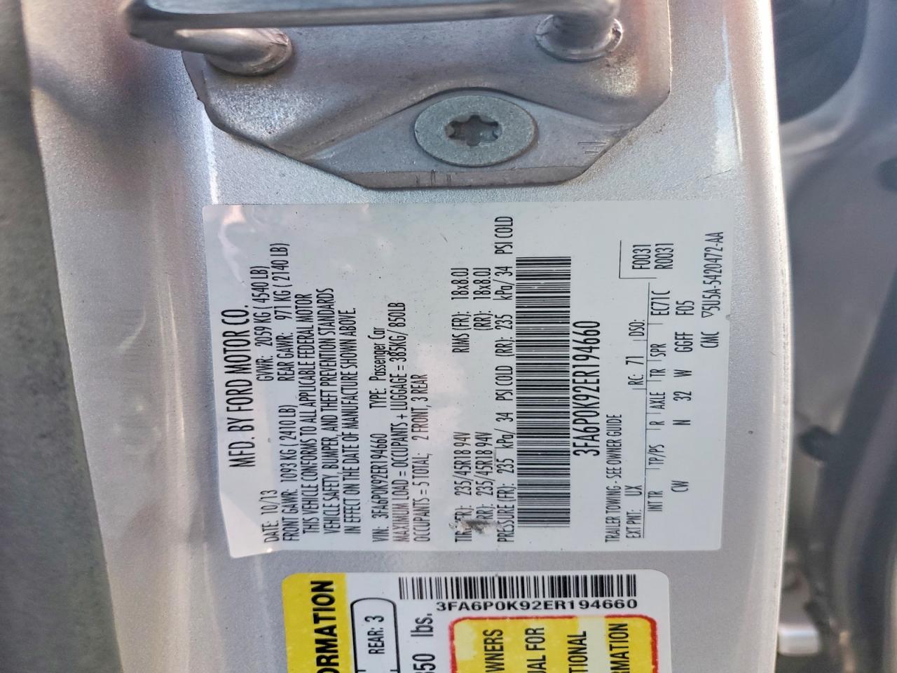 2014 Ford Fusion Titanium - zdjęcie 12