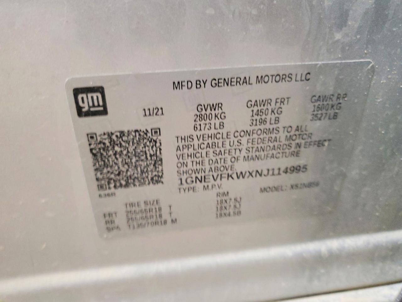 2022 Chevrolet Traverse Ls - zdjęcie 13