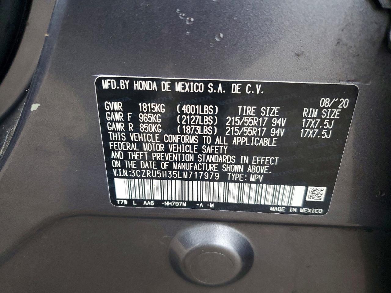 2020 Honda Hr-V Lx - zdjęcie 12