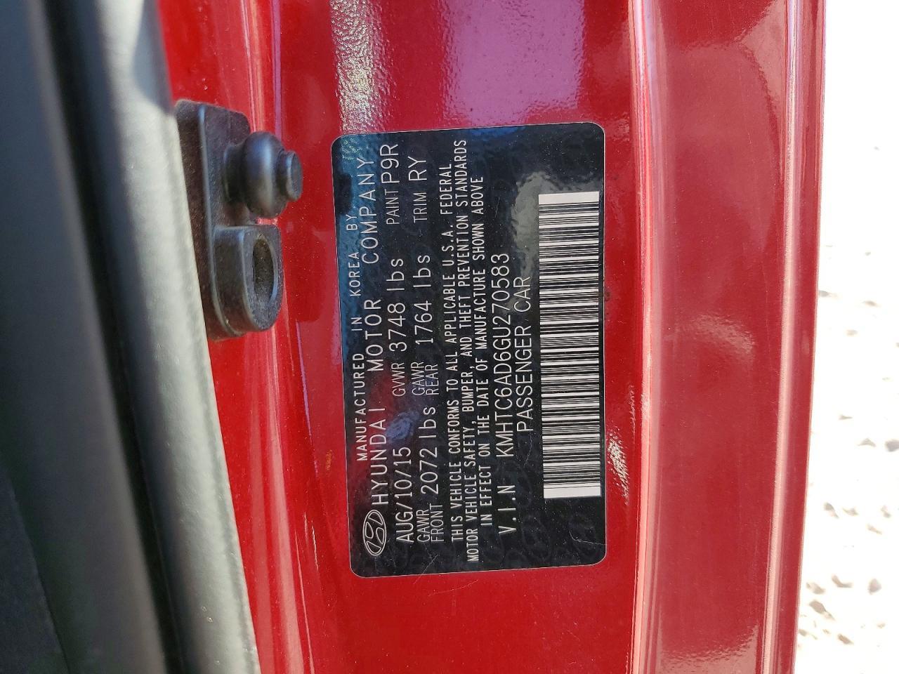 2016 Hyundai Veloster - zdjęcie 12