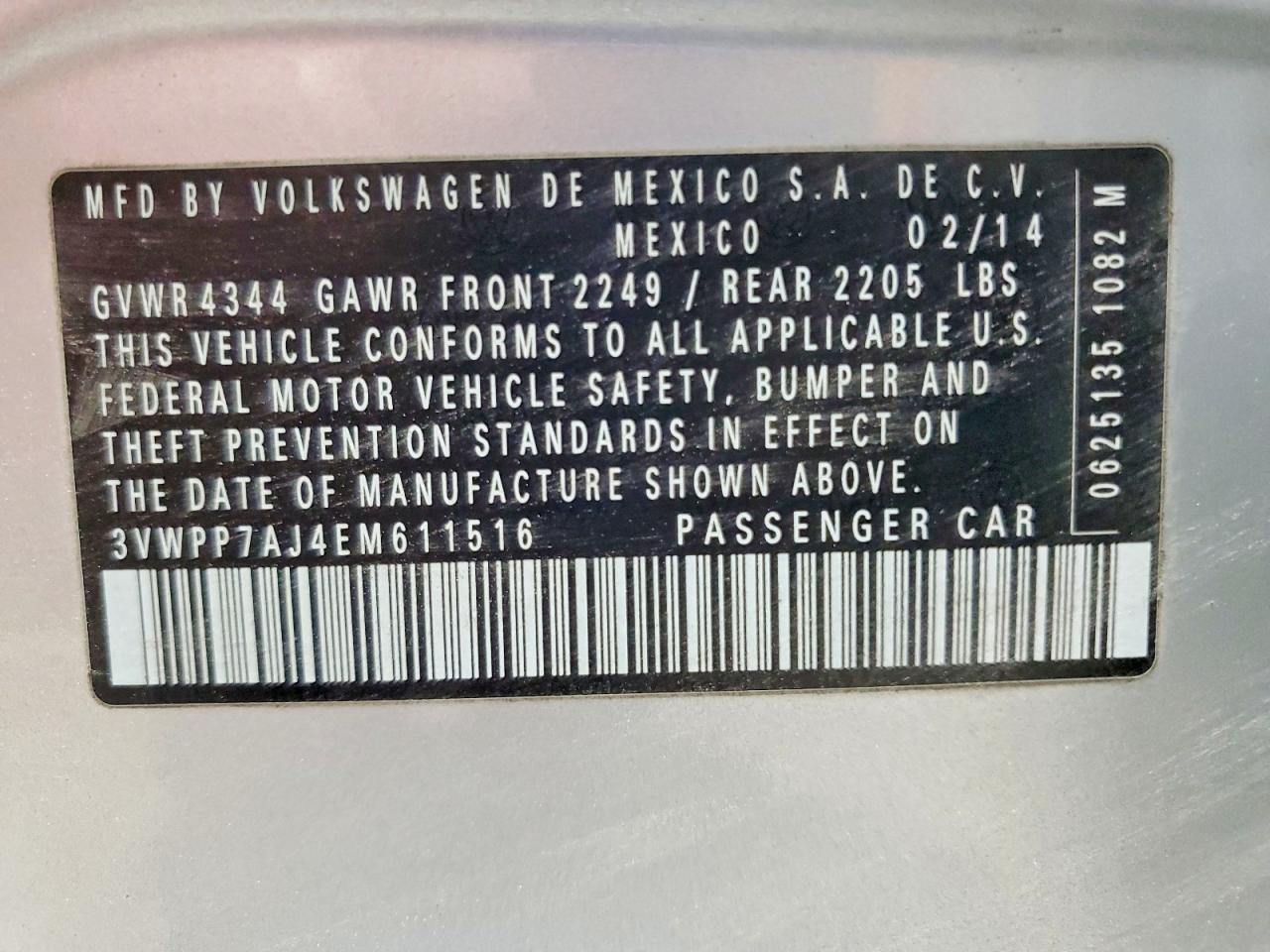 2014 Volkswagen Jetta S - zdjęcie 12