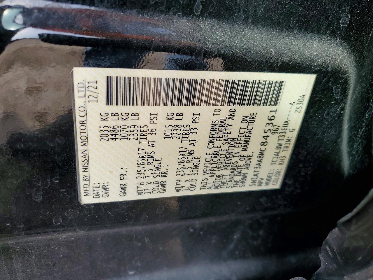 2021 Nissan Rogue S - zdjęcie 13