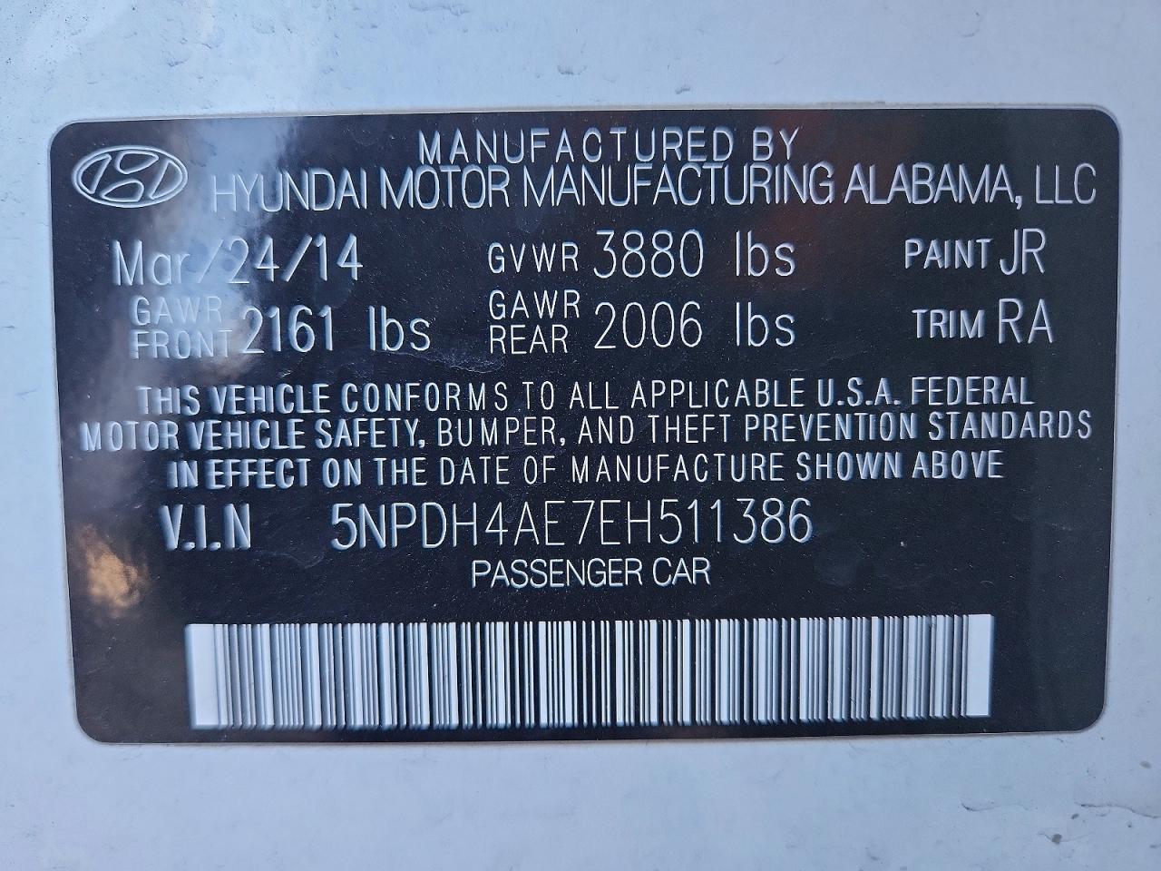 2014 Hyundai Elantra Se - zdjęcie 12