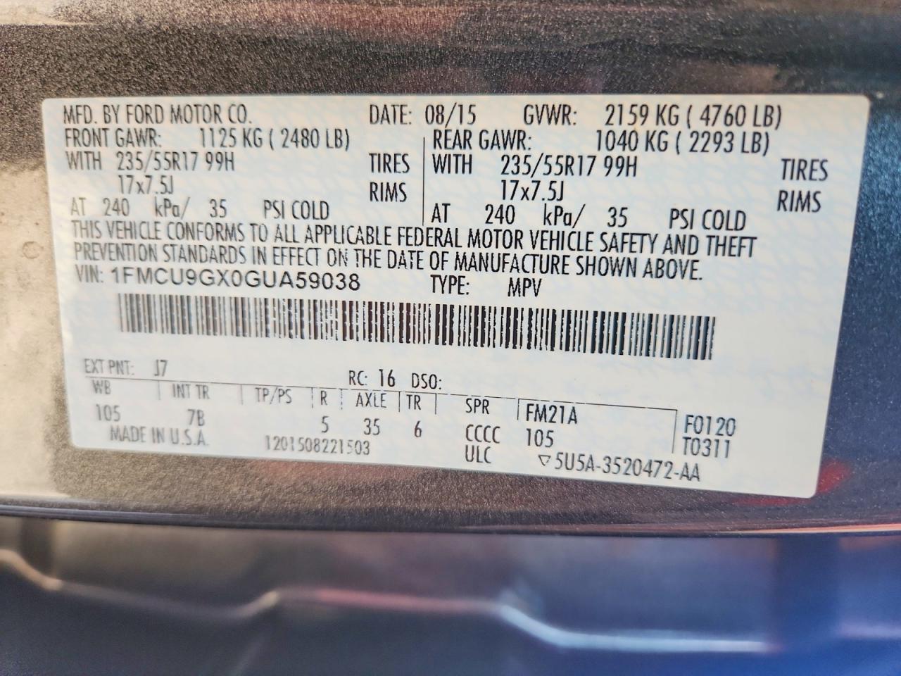 2016 Ford Escape Se - zdjęcie 14