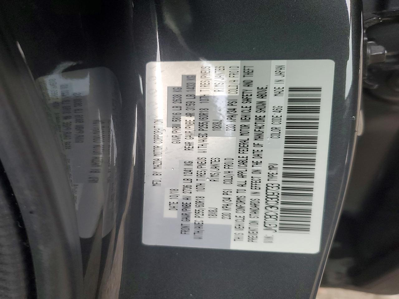 2019 Mazda Cx-9 Touring - zdjęcie 14