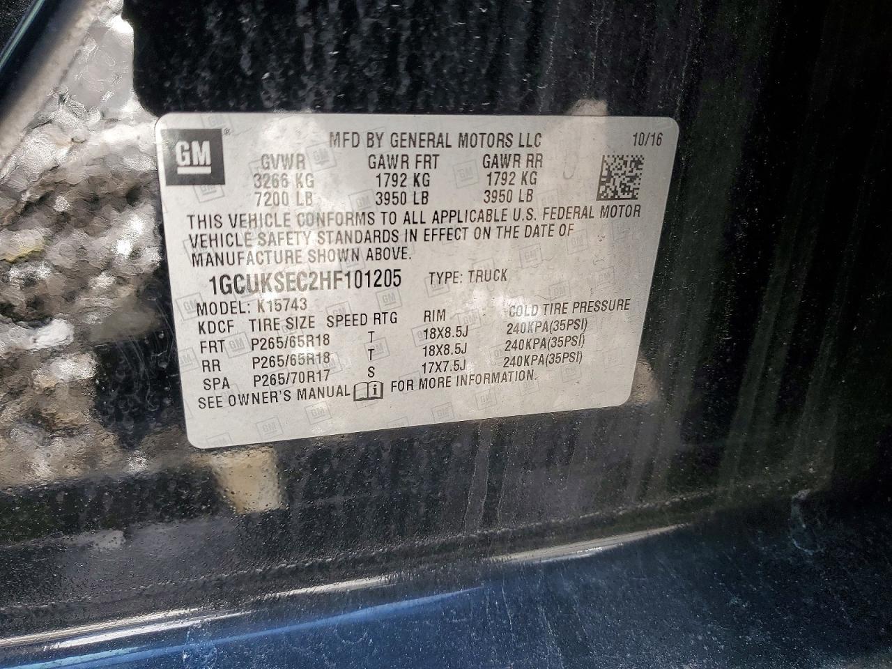 2017 Chevrolet Silverado K1500 Ltz - zdjęcie 12