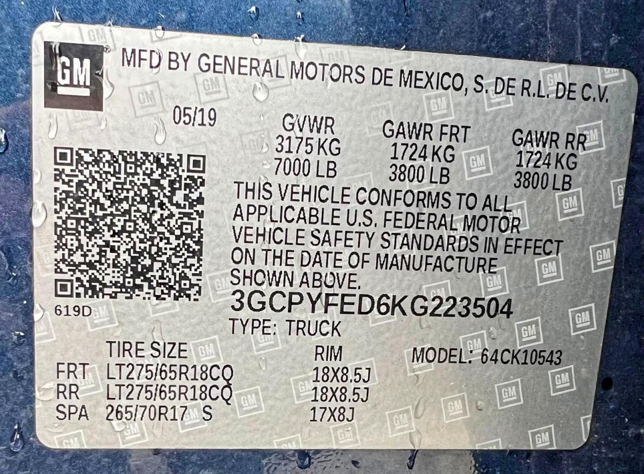 2019 Chevrolet Silverado K1500 Lt Trail Boss - zdjęcie 10