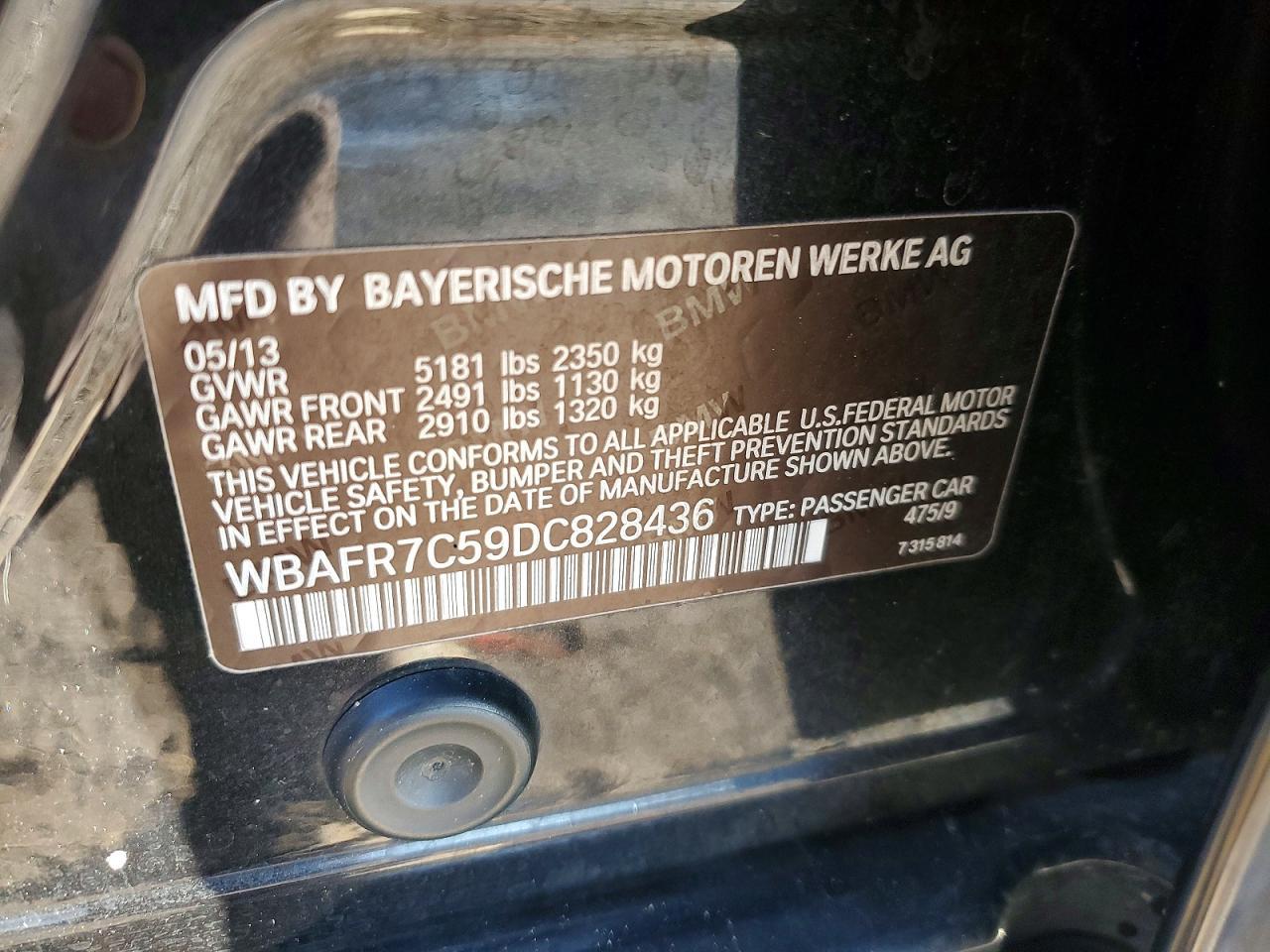 2013 BMW 535 I - zdjęcie 12