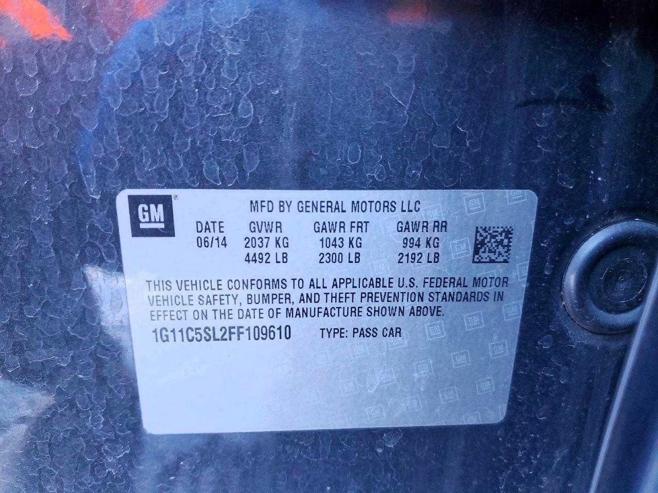 2015 Chevrolet Malibu 1Lt - zdjęcie 12