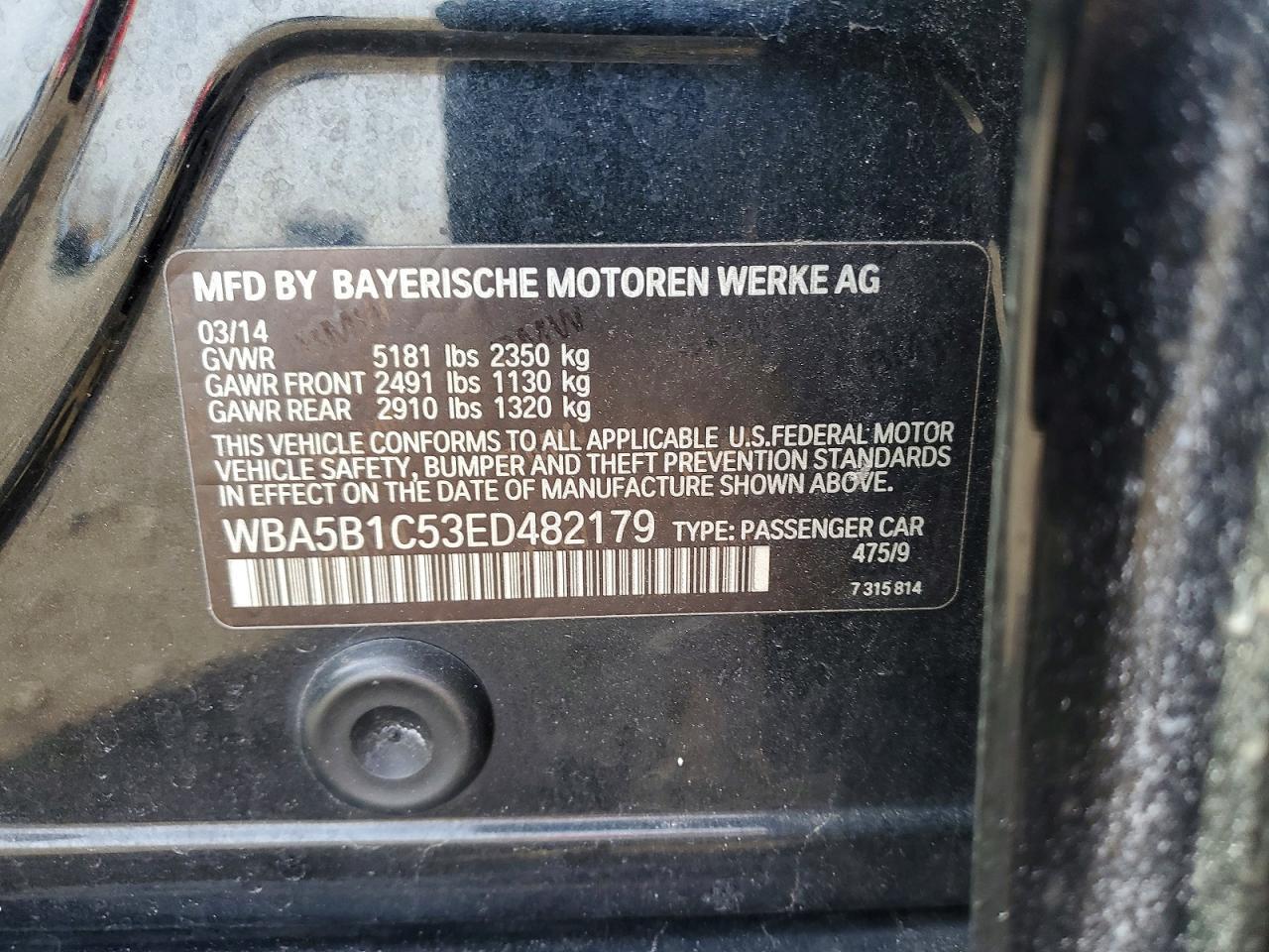 2014 BMW 535 I - zdjęcie 12