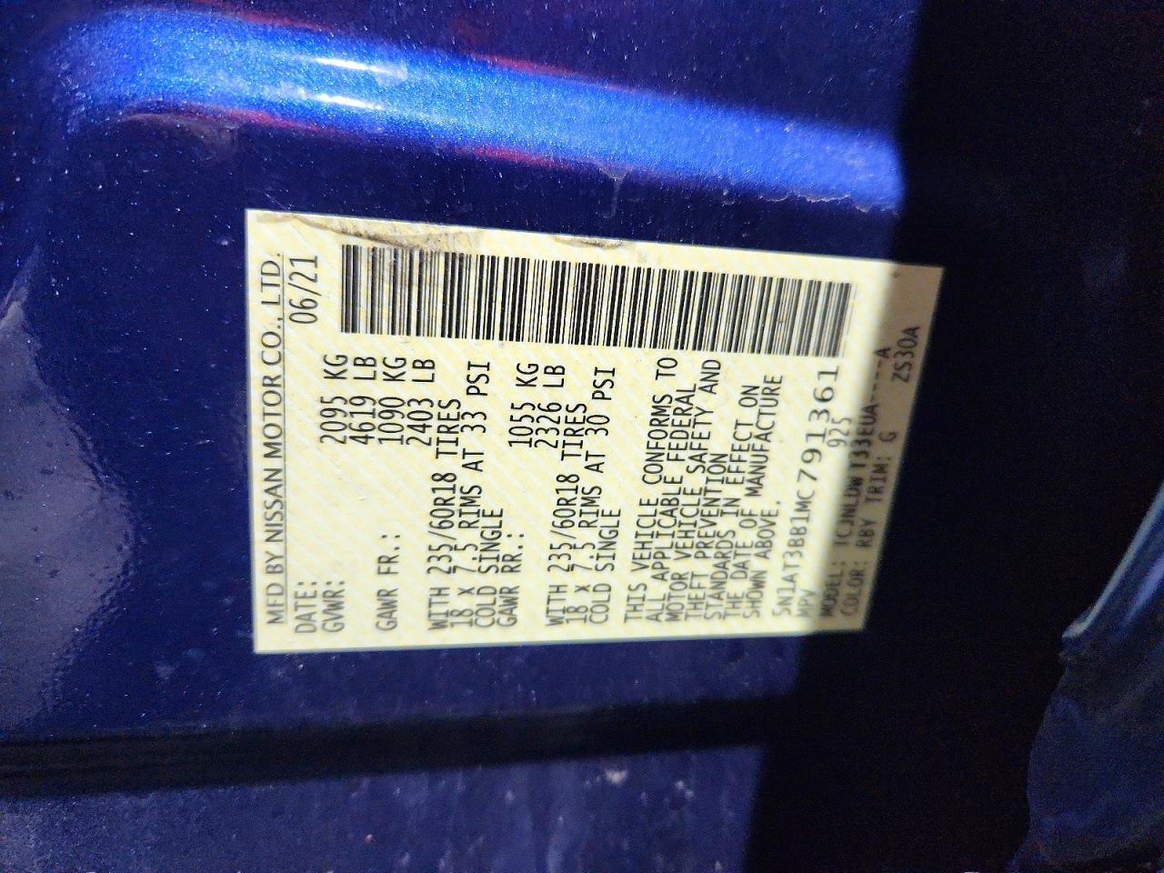 2021 Nissan Rogue Sv - zdjęcie 14