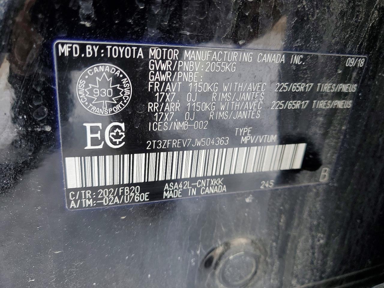 2018 Toyota Rav4 Le - zdjęcie 14