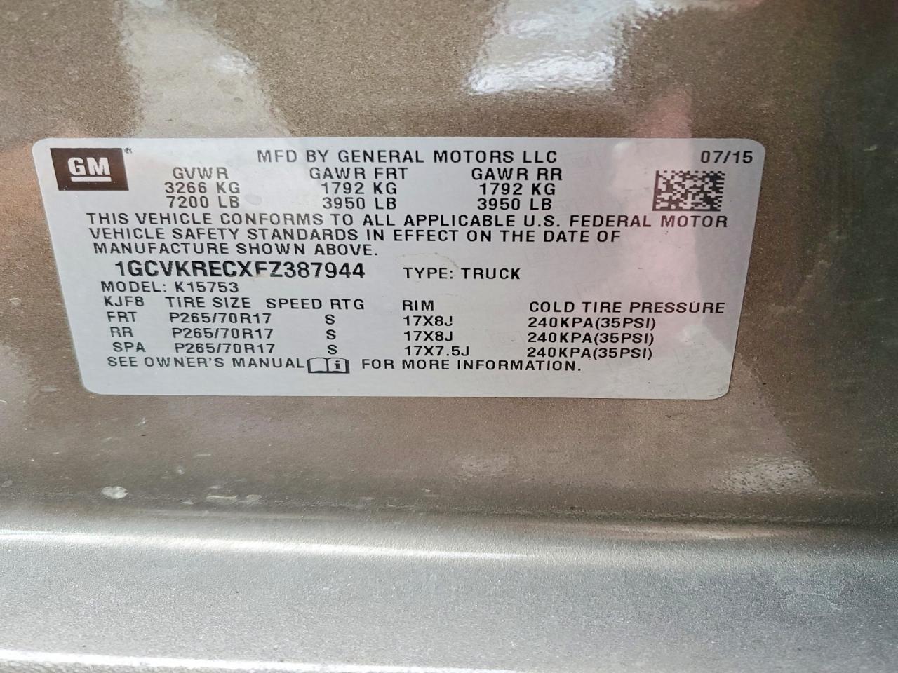 2015 Chevrolet Silverado K1500 Lt - zdjęcie 12
