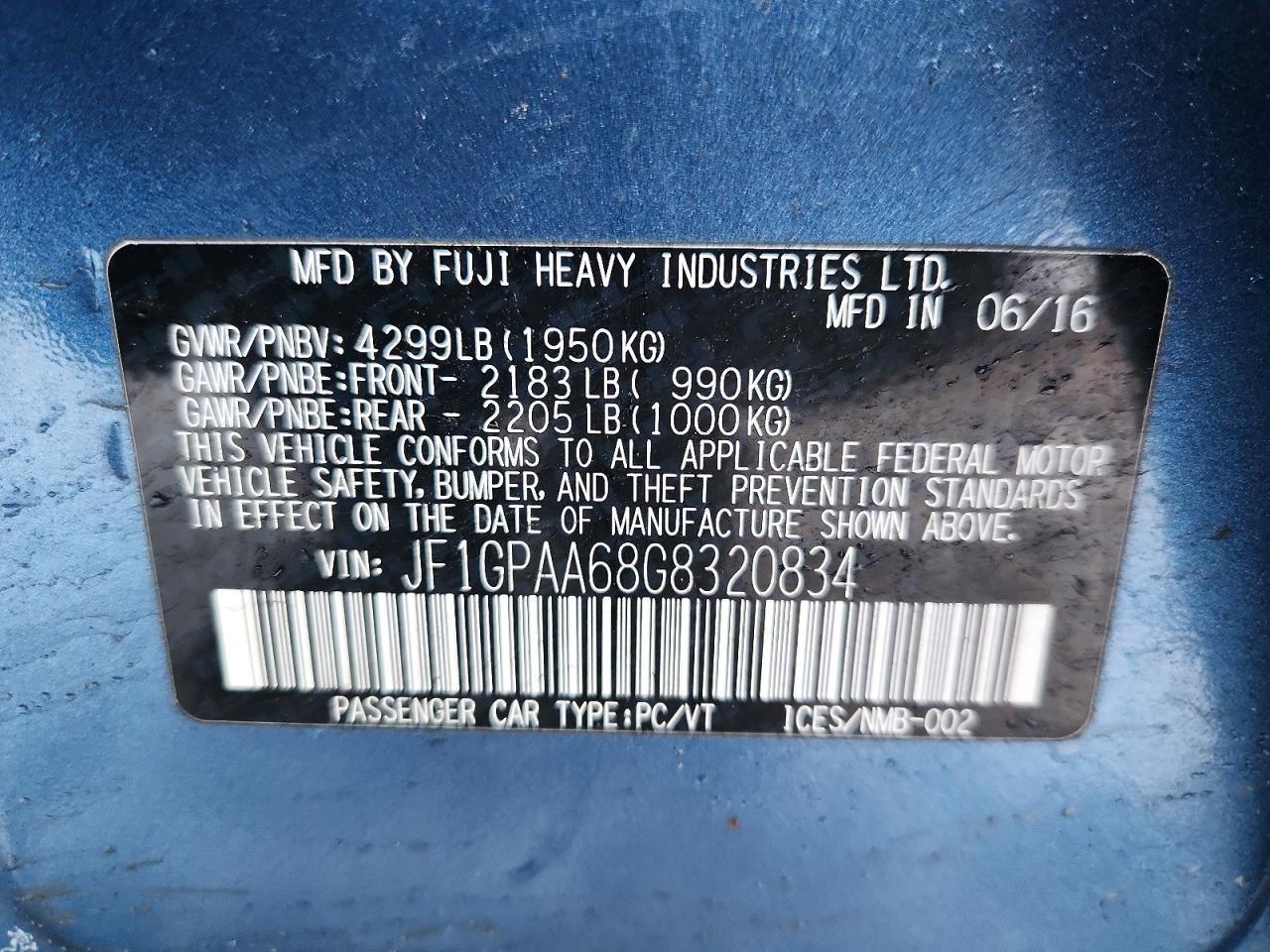 2016 Subaru Impreza - zdjęcie 12