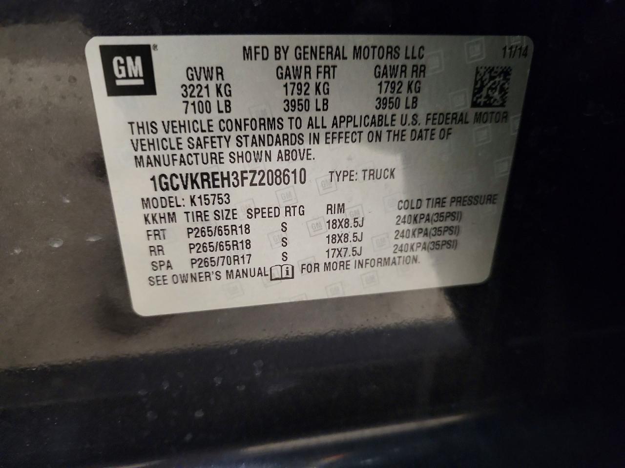 2015 Chevrolet Silverado K1500 Lt - zdjęcie 12