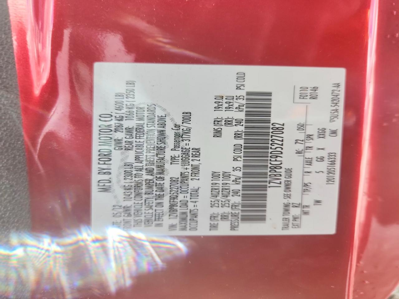 2013 Ford Mustang Gt - zdjęcie 12