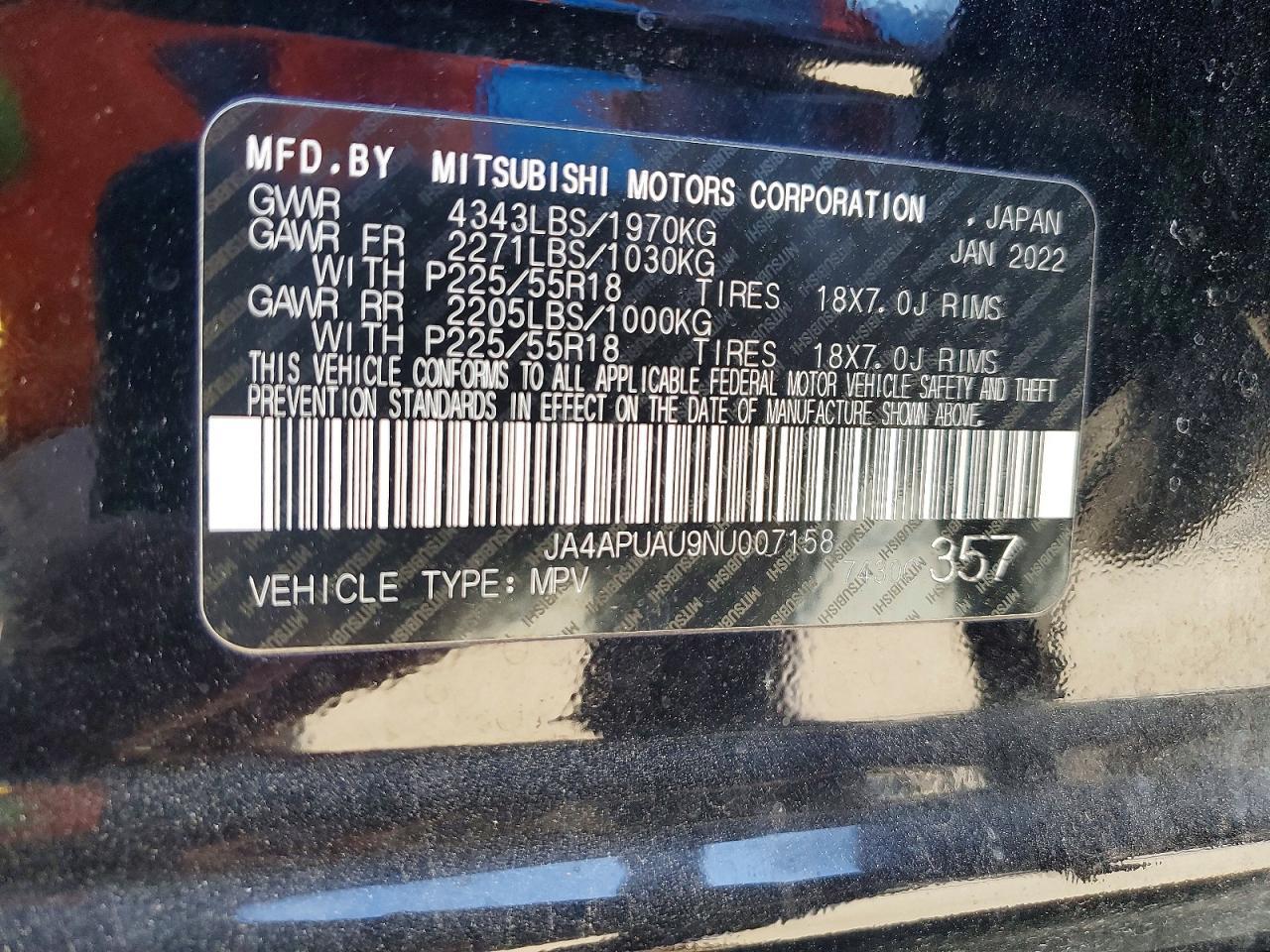 2022 Mitsubishi Outlander Sport Es - zdjęcie 14