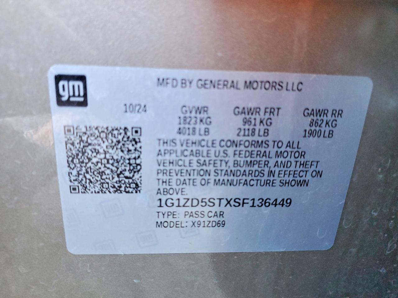 2025 Chevrolet Malibu Lt - zdjęcie 12