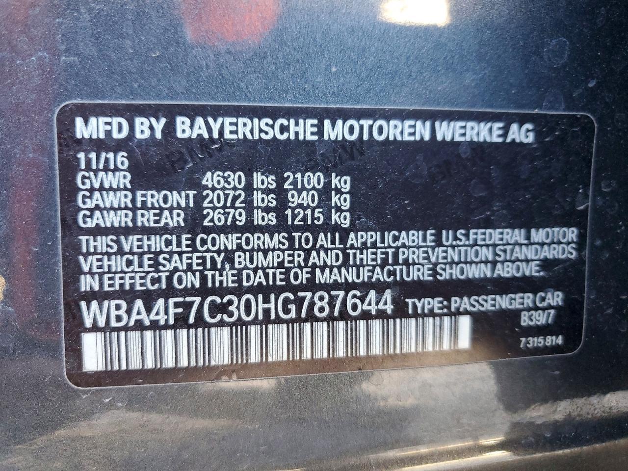 2017 BMW 430I Gran Coupe - zdjęcie 12